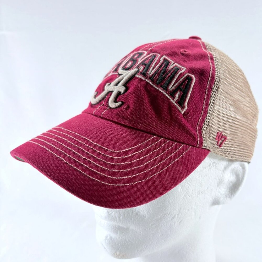47 NCAA Alabama‎ Crimson Tide Embroidered Snapback Trucker Dad Hat